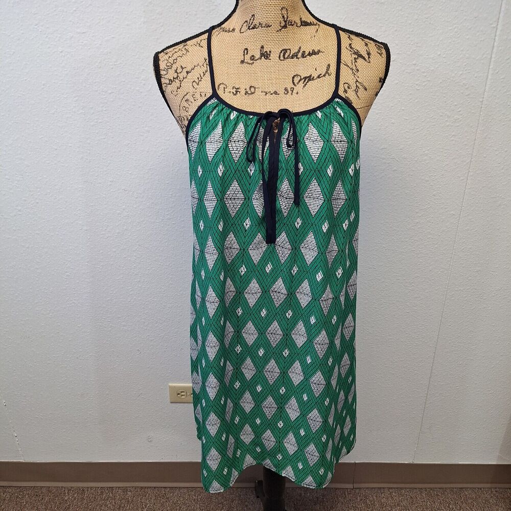 Collective Concepts Sleeveless Midi Dress 100% Polyester Green Women's Size L